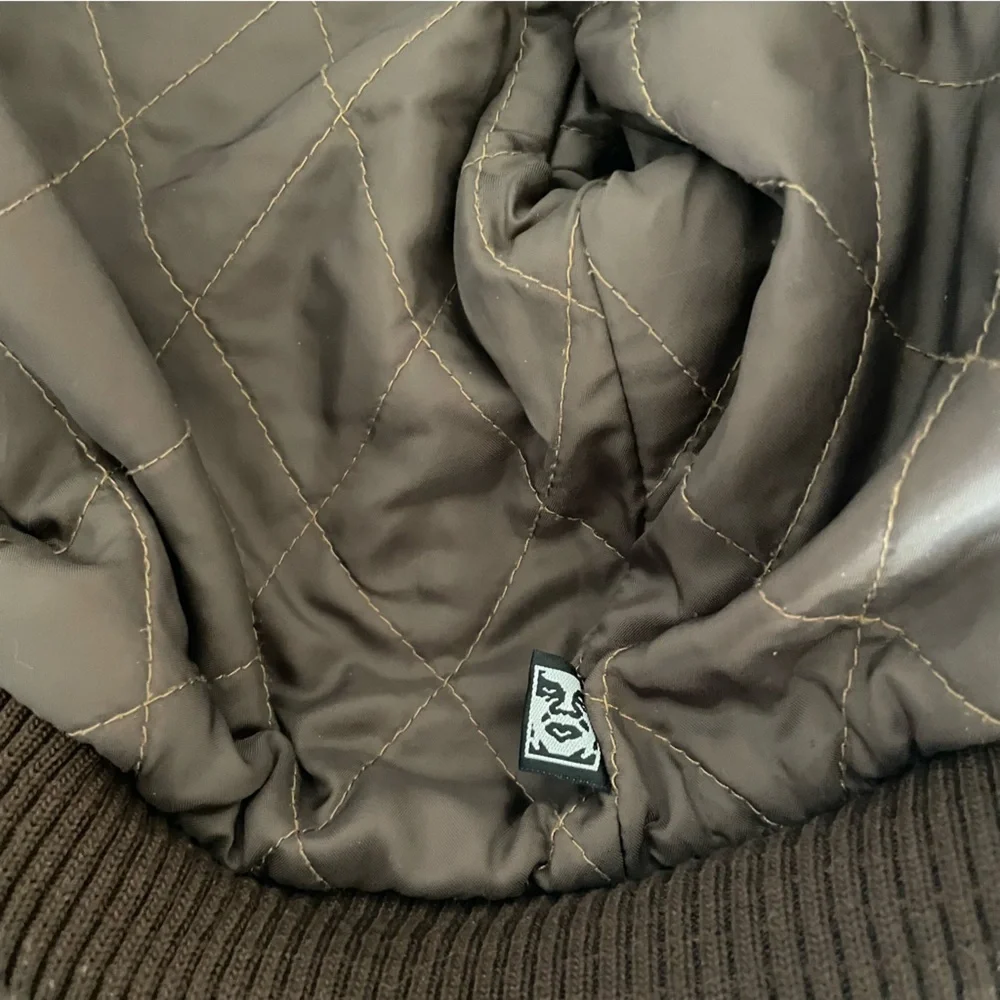 Obey Women's Tan and Yellow Jacket size S - Picture 8 of 14